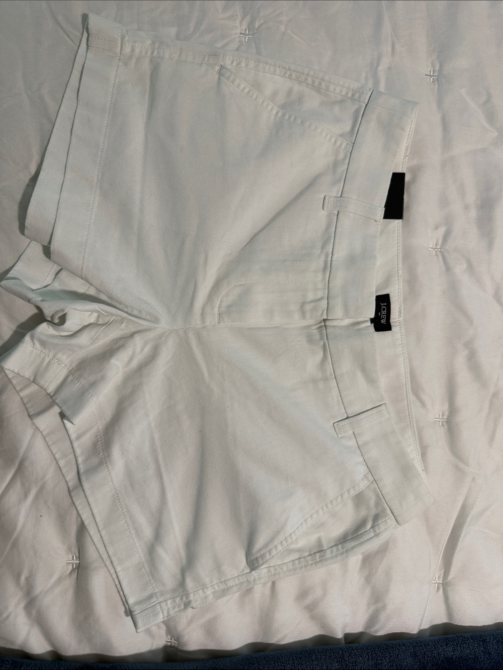 J. Crew White Women's Flat-Front Shorts